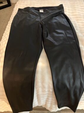 Express Black Faux Leather Leggings